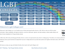Tablet Screenshot of lgbt-colleges.com